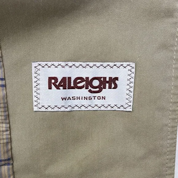 Christian Dior Monsieur Trench Coat Raincoat Mens 42L Beige Classic 80s Vintage